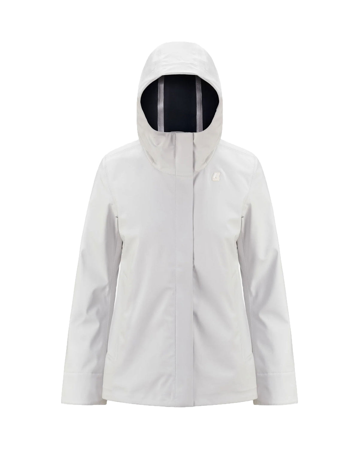 Woman's Jacket K-Way Madlain Bonded White