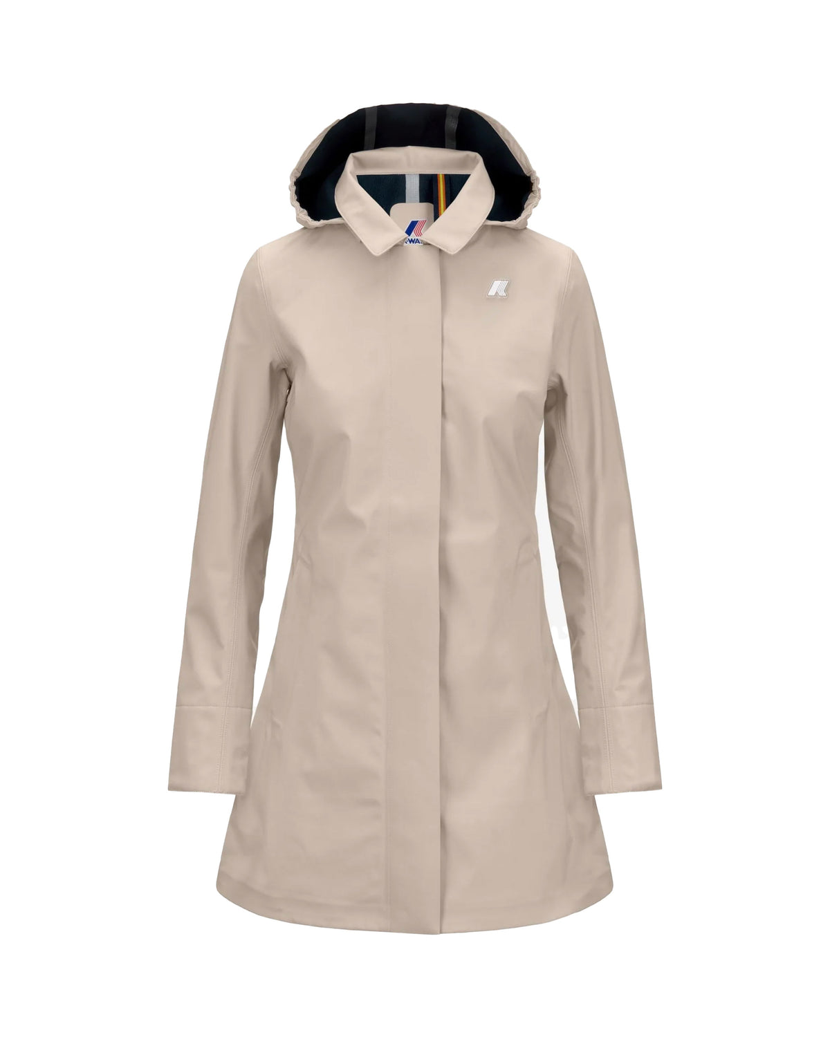 Woman Jackets K-Way Mathy Bonded Beige