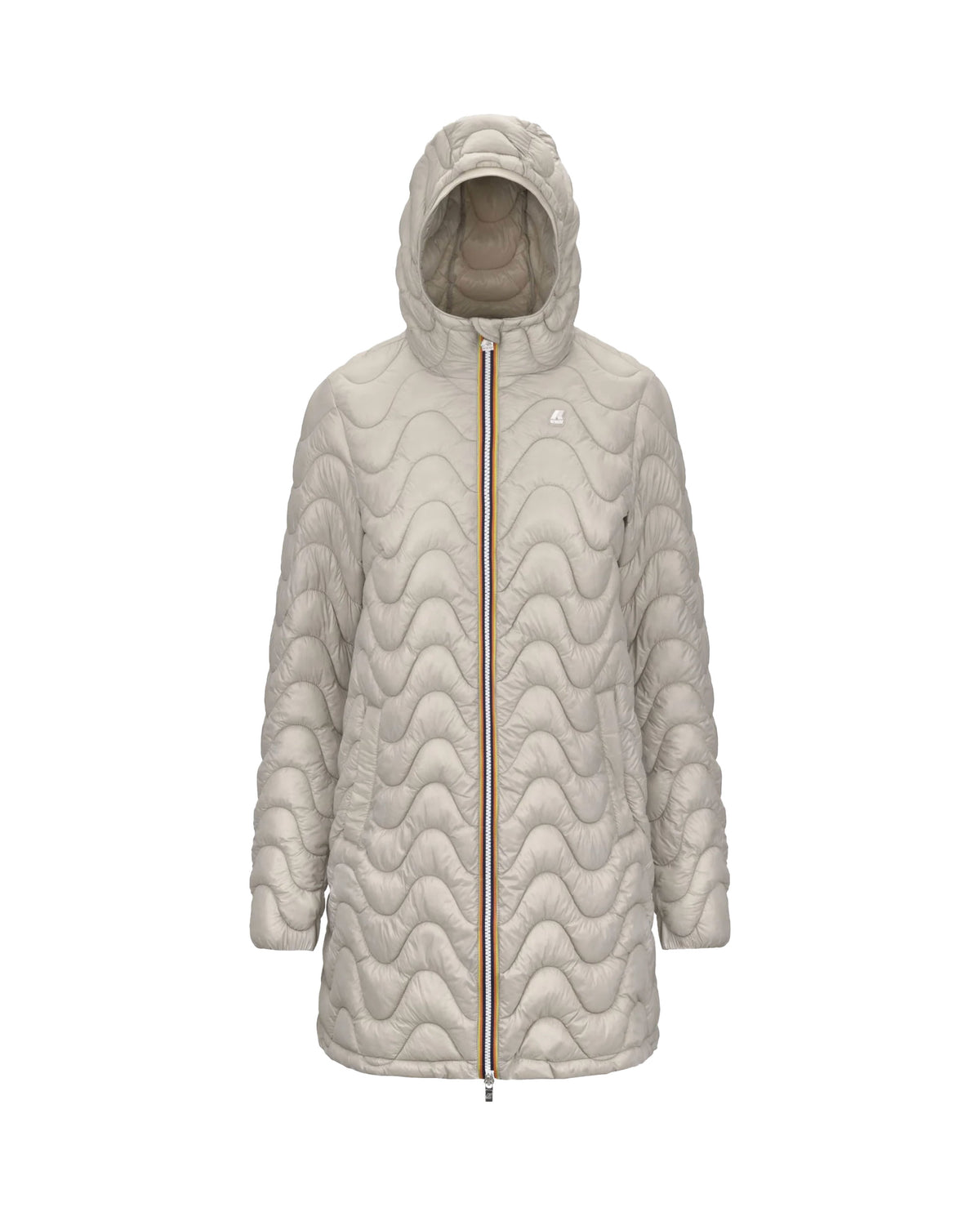 Woman's Jacket K-Way Sophie Quilted Warm Beige