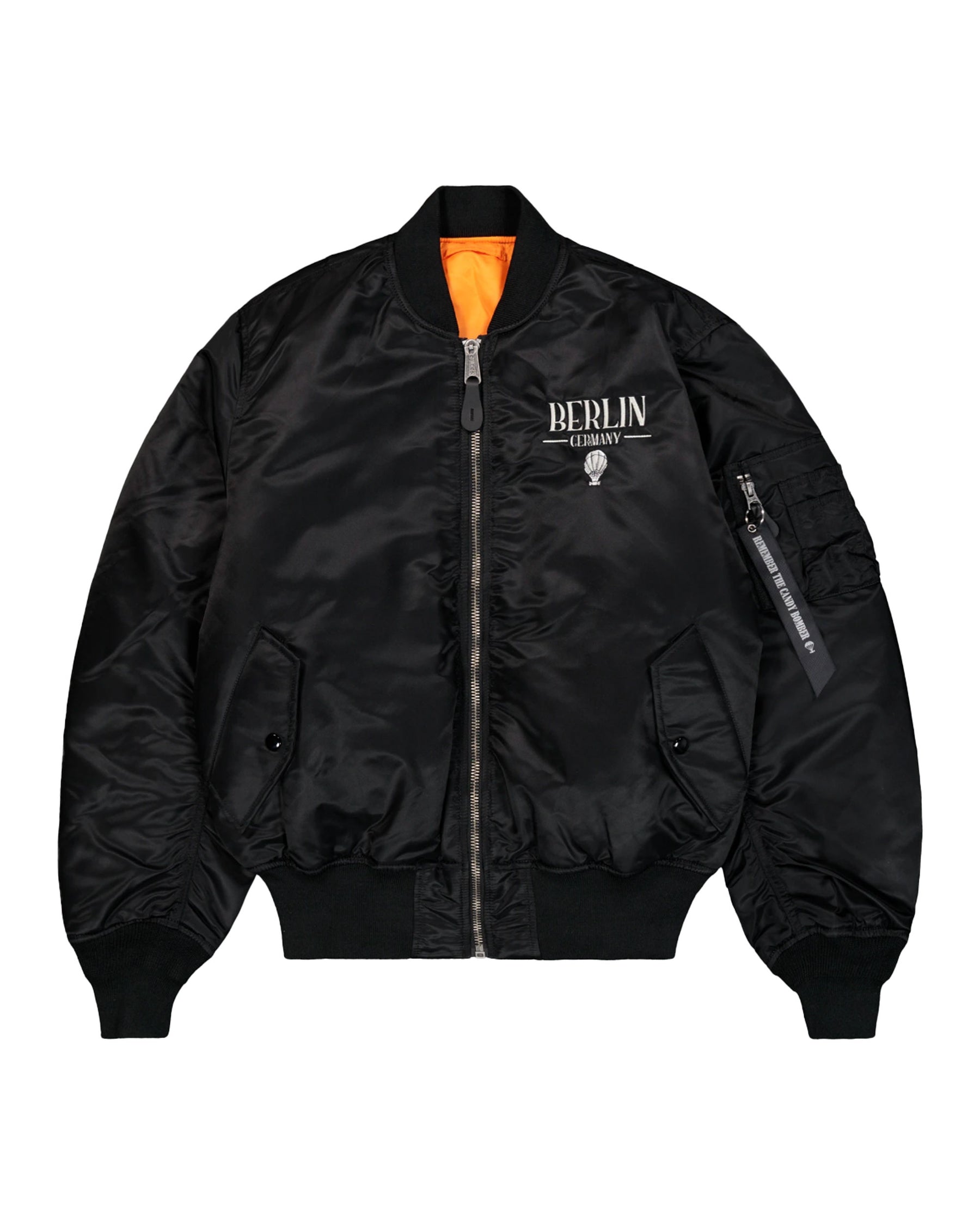 Man Jacket Alpha Industries MA-1 Berlin Cndy bomber Black