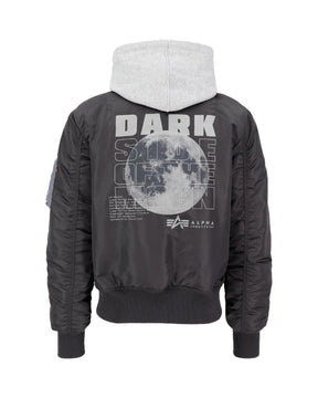 Man Jackets Alpha Industries MA-1 VF Hood Dark Side Vintage Grey