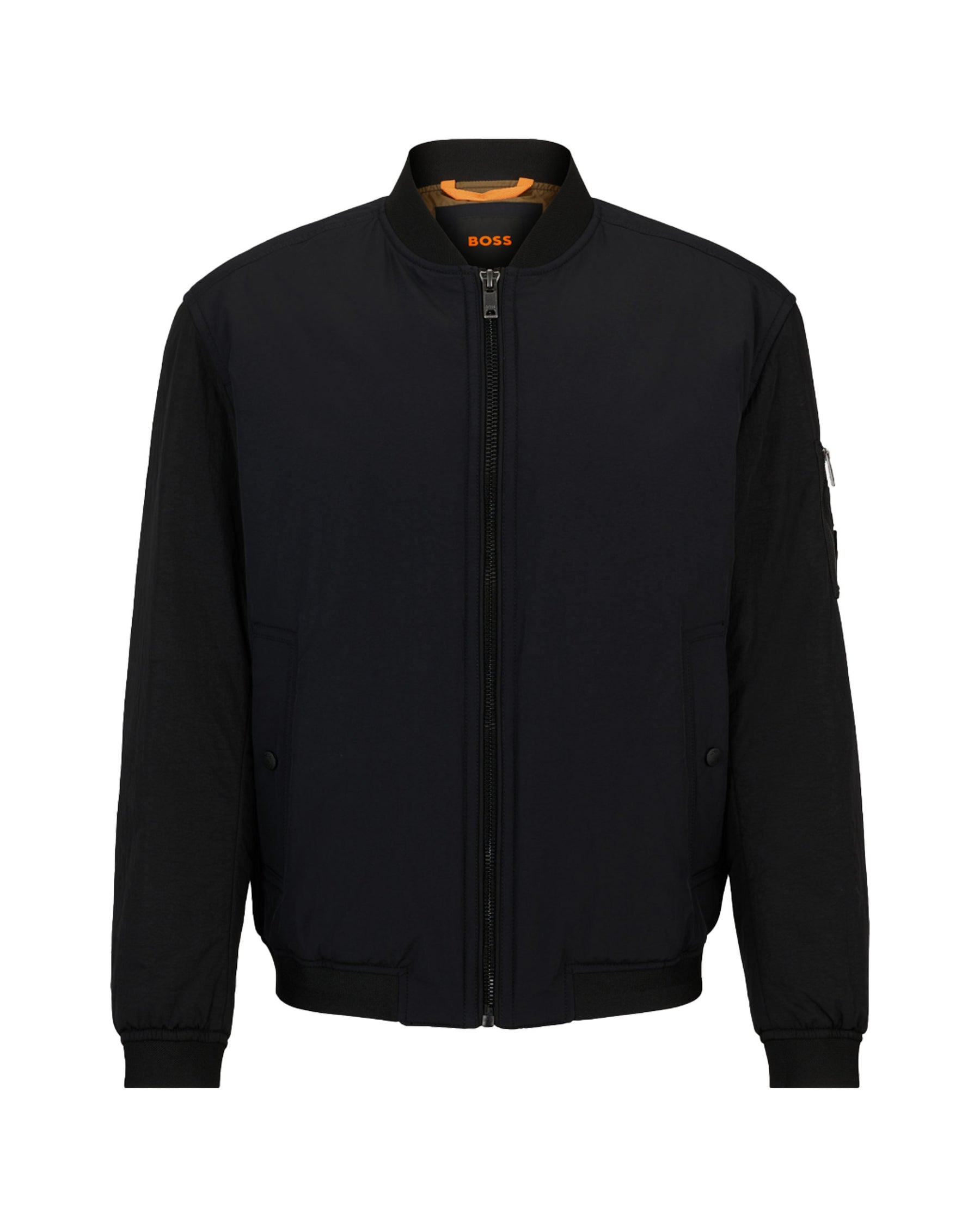 Man Jackets Boss Bomber Obright Black