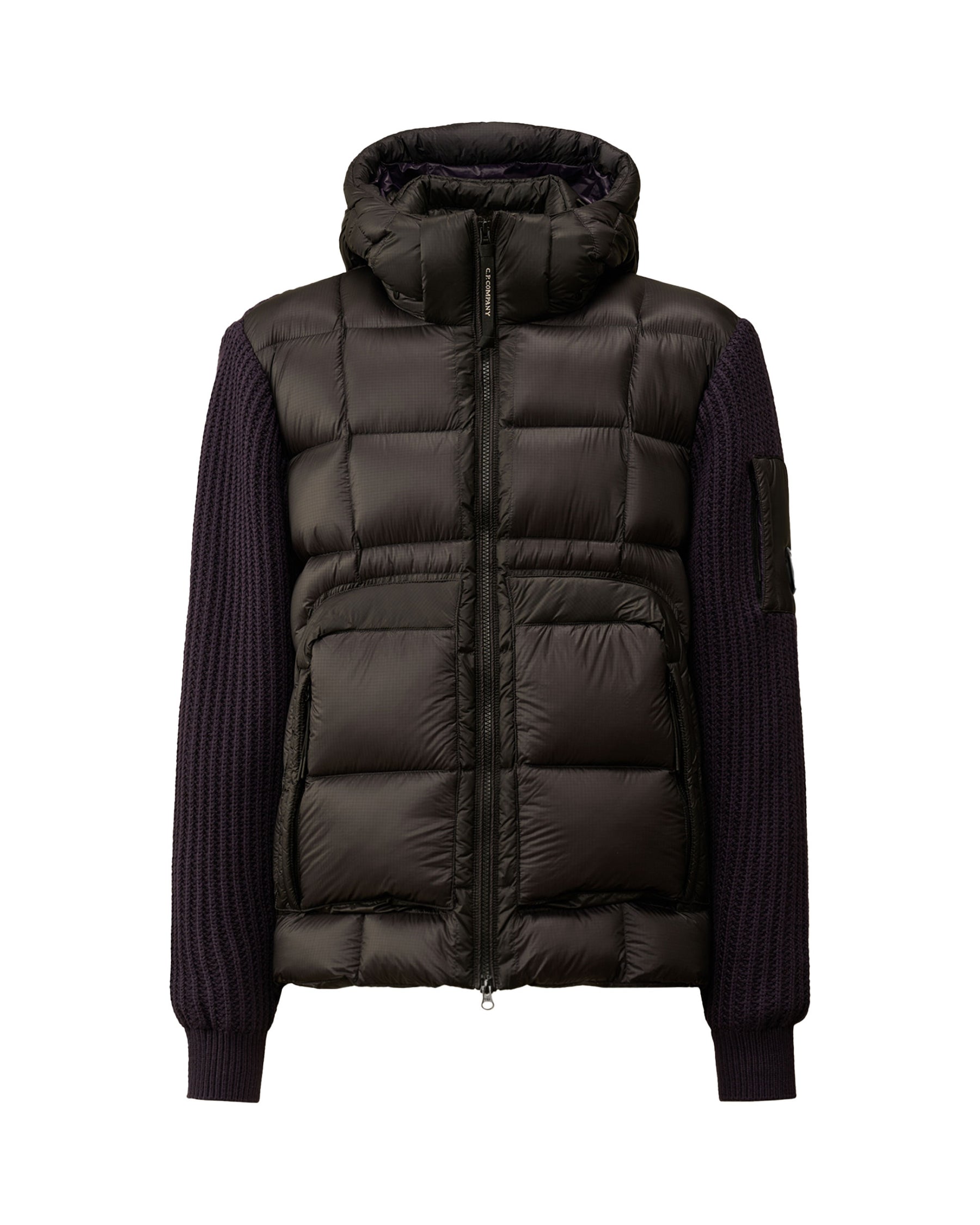 Giacca Uomo CP Company Knitwear Jacket in Merino Wool Extrafine Nightshade