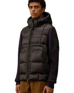 Giacca Uomo CP Company Knitwear Jacket in Merino Wool Extrafine Nightshade