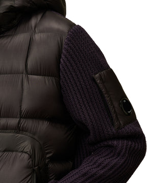 Giacca Uomo CP Company Knitwear Jacket in Merino Wool Extrafine Nightshade