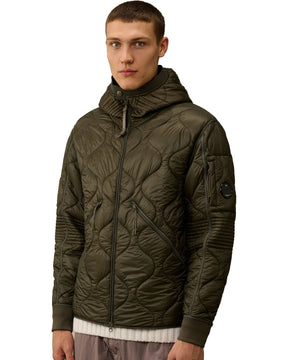 Giacca Uomo CP Company Liner Padded Hooded Jacket Grape Leaf