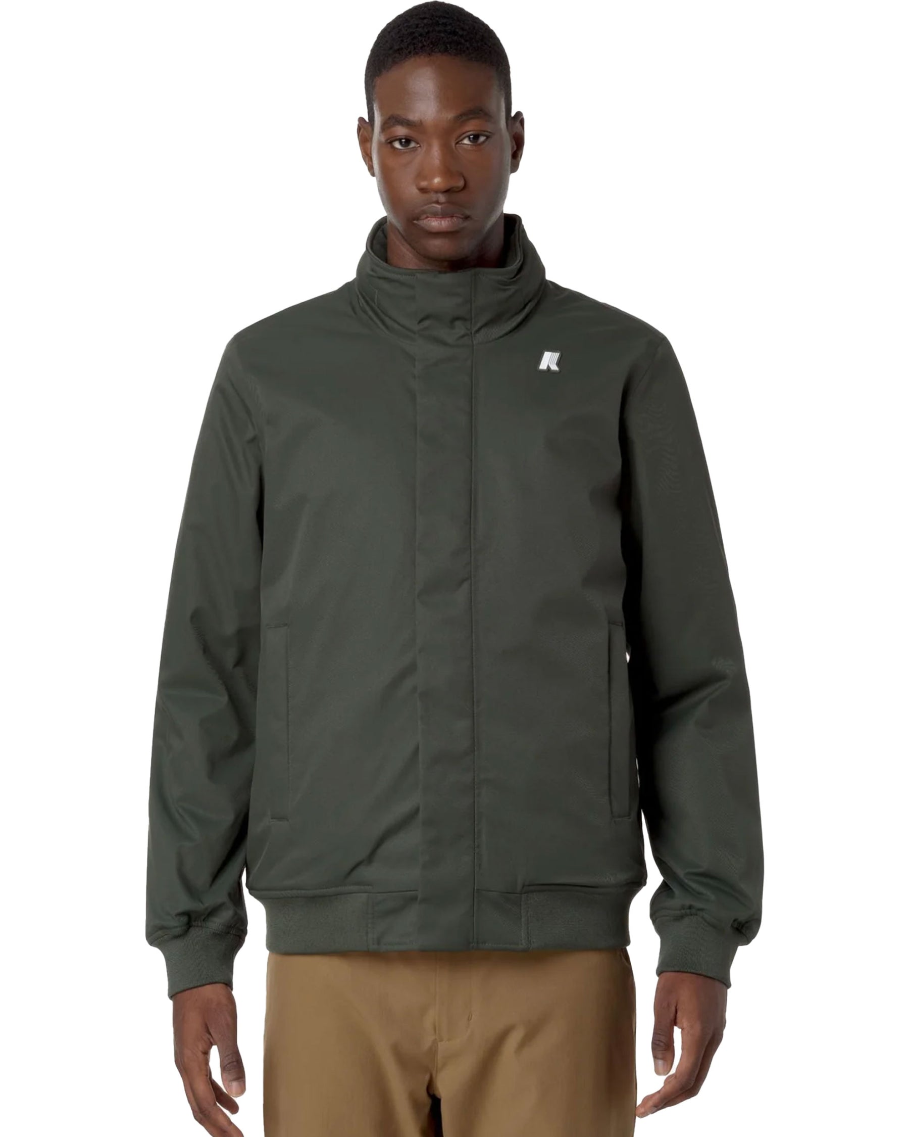 Man Jacket K-Way Amaury Twill Marmotta Green