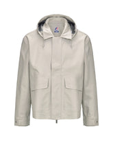 Man Jackets K-Way Canvas Kaya Linen Blend 2L Beige