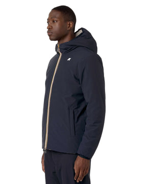 Man Jacket K-Way Jack St Warm Double Blue Beige