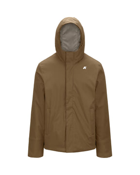 Man Jacket K-Way Jacko Twill Marmotta Brown