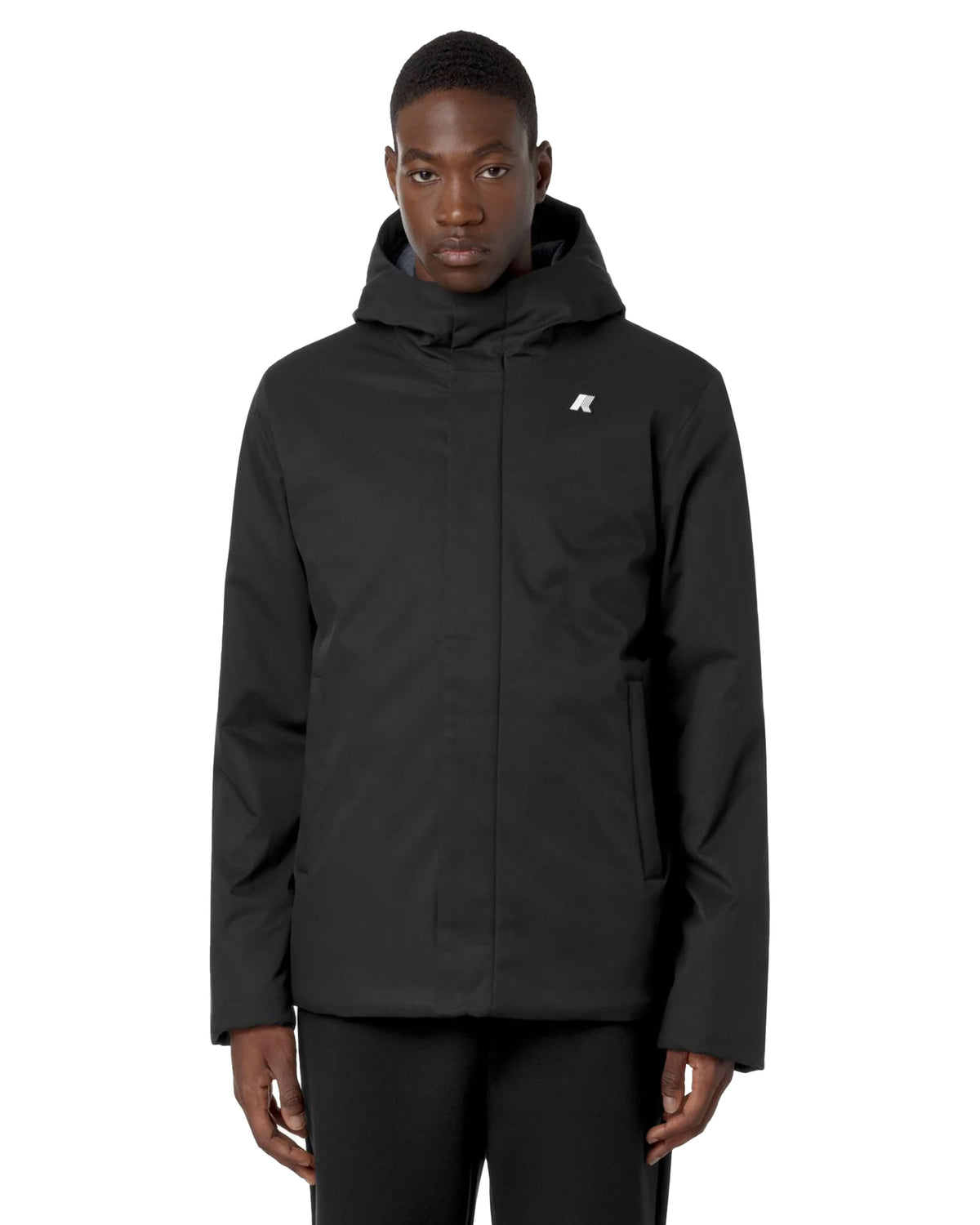 Man Jackets K-Way Jacko Twill Marmotta Black