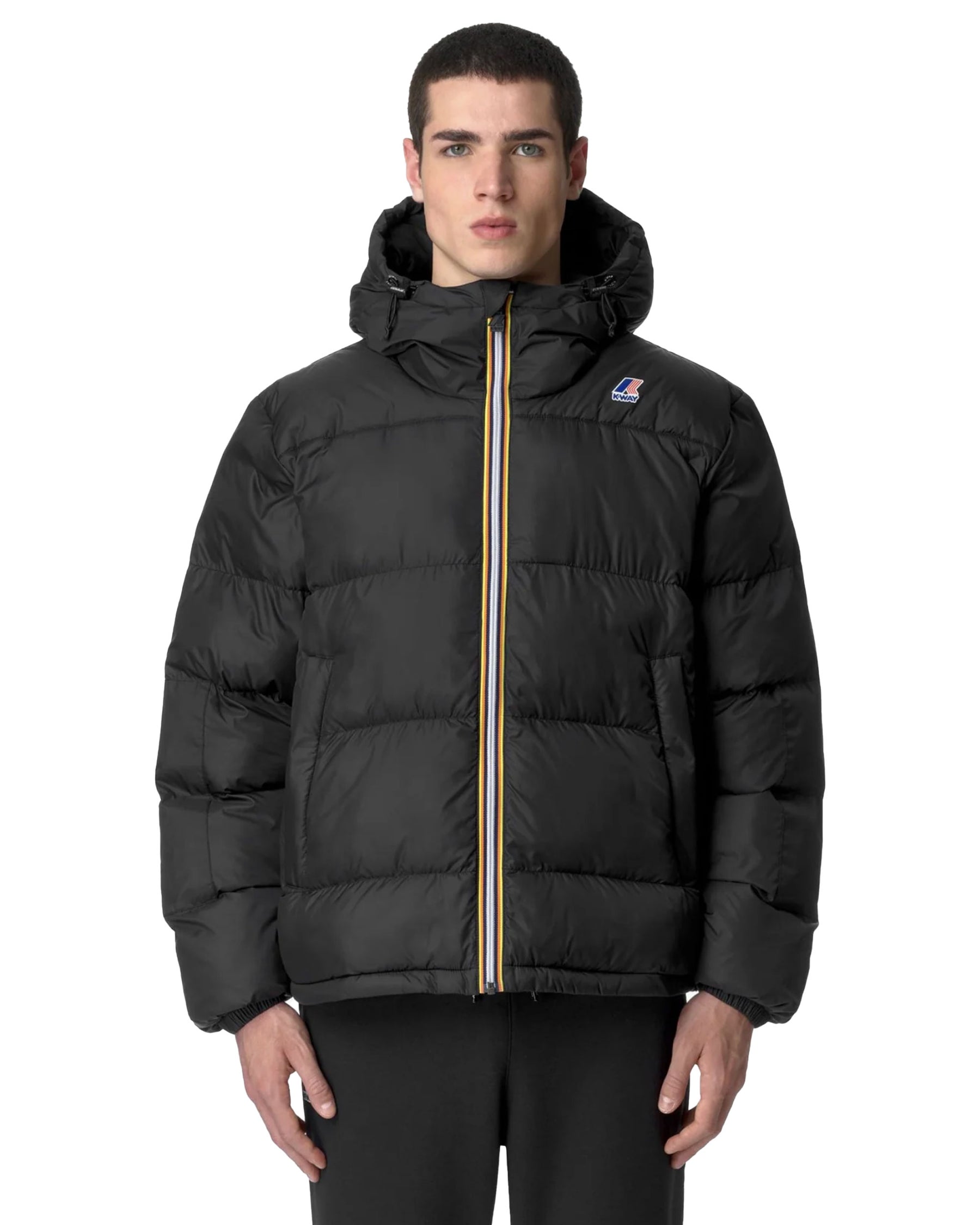 Man Jacket K-Way Le Vrai 3.0 Claude Heavy Warm Black