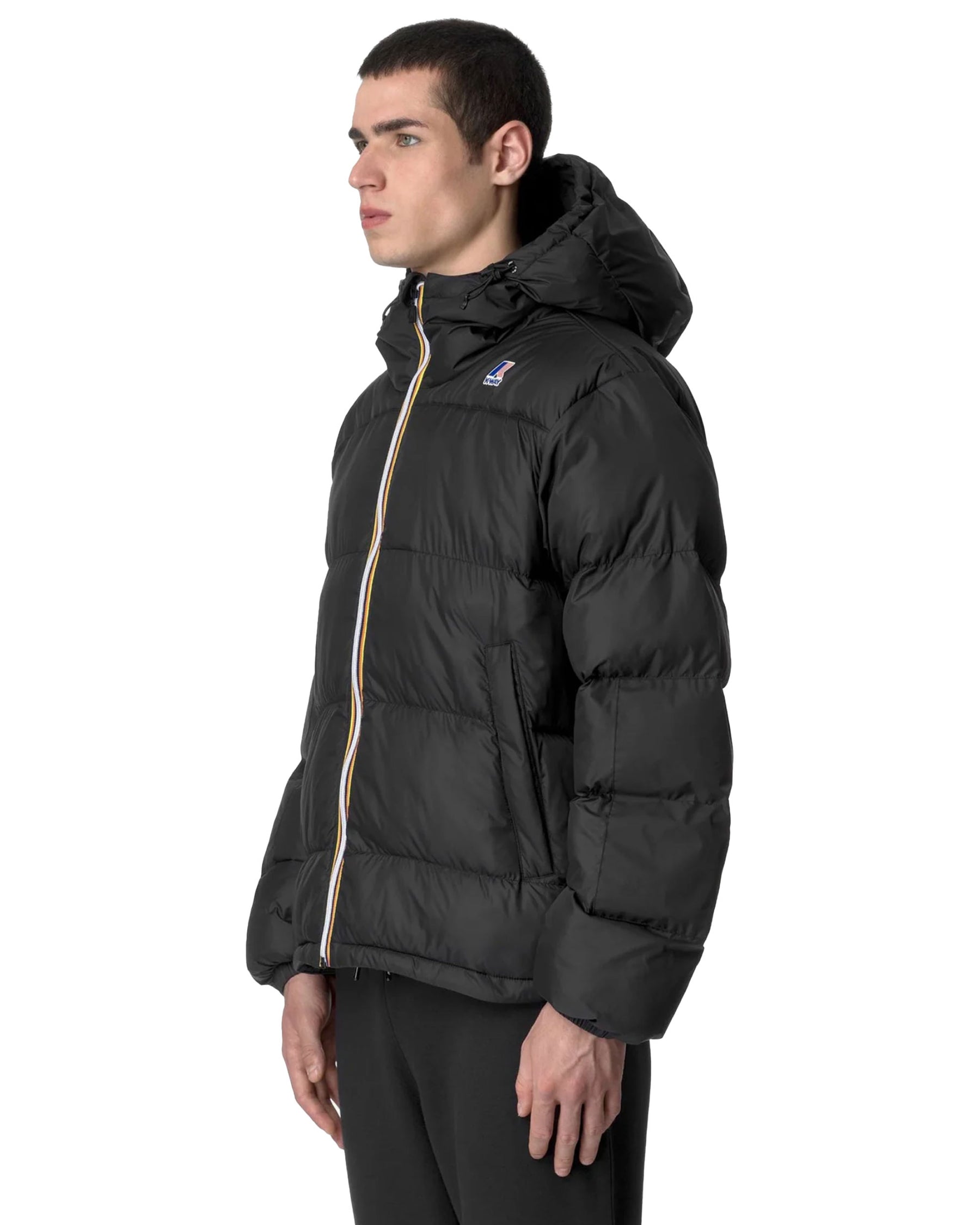 Man Jacket K-Way Le Vrai 3.0 Claude Heavy Warm Black