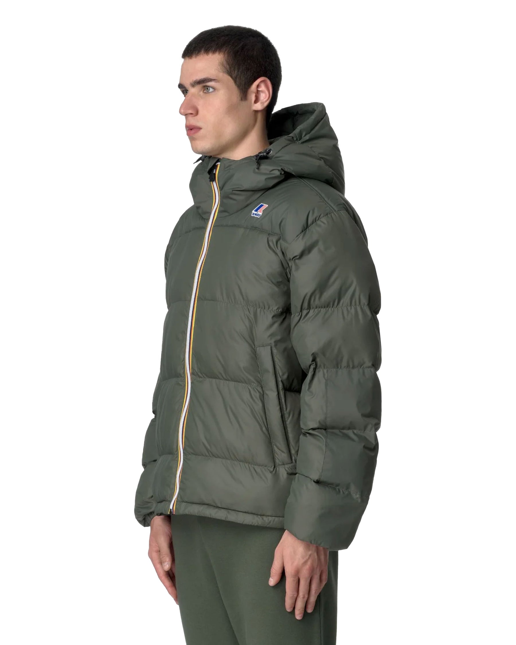 Man Jackets K-Way Le Vrai 3.0 Claude Heavy Warm Dark Green