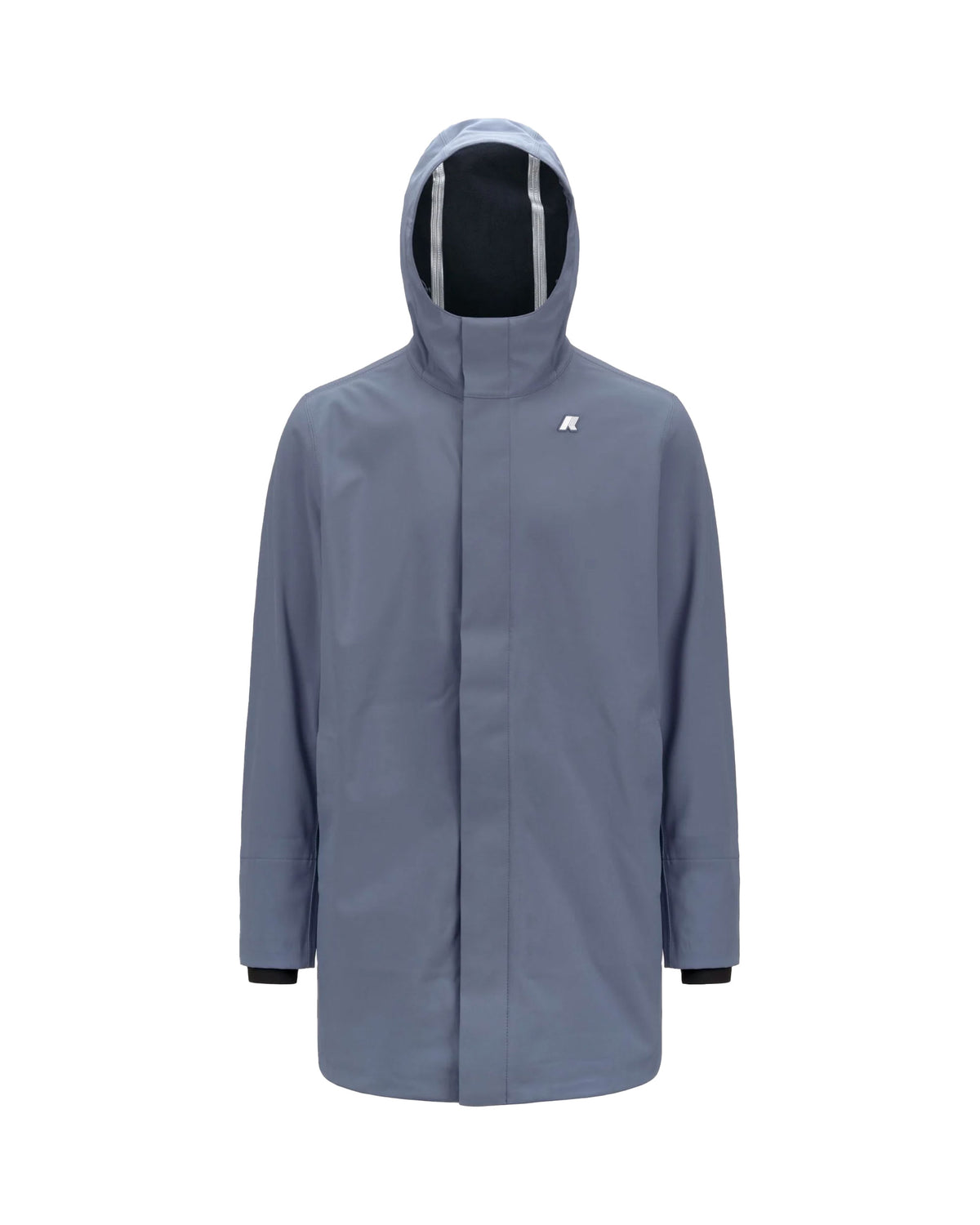 Man Jackets K-Way Marlyn Bonded Pile Light Blue