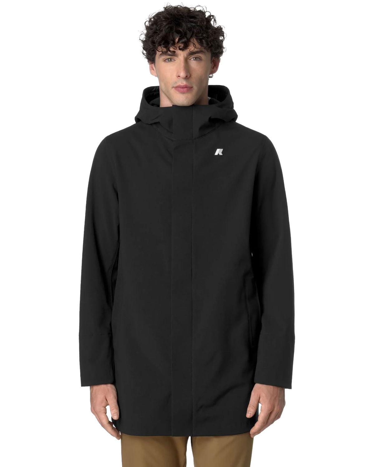 Man Jackets K-Way Marlyn Bonded Pile Black