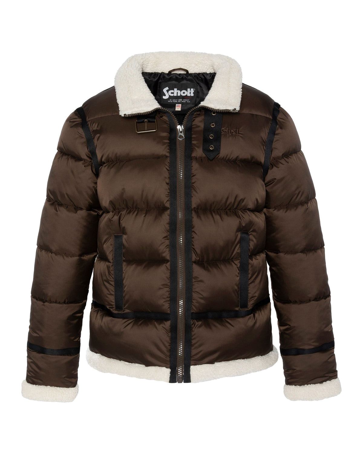 Man Jackets Schott NYC Idak Brown