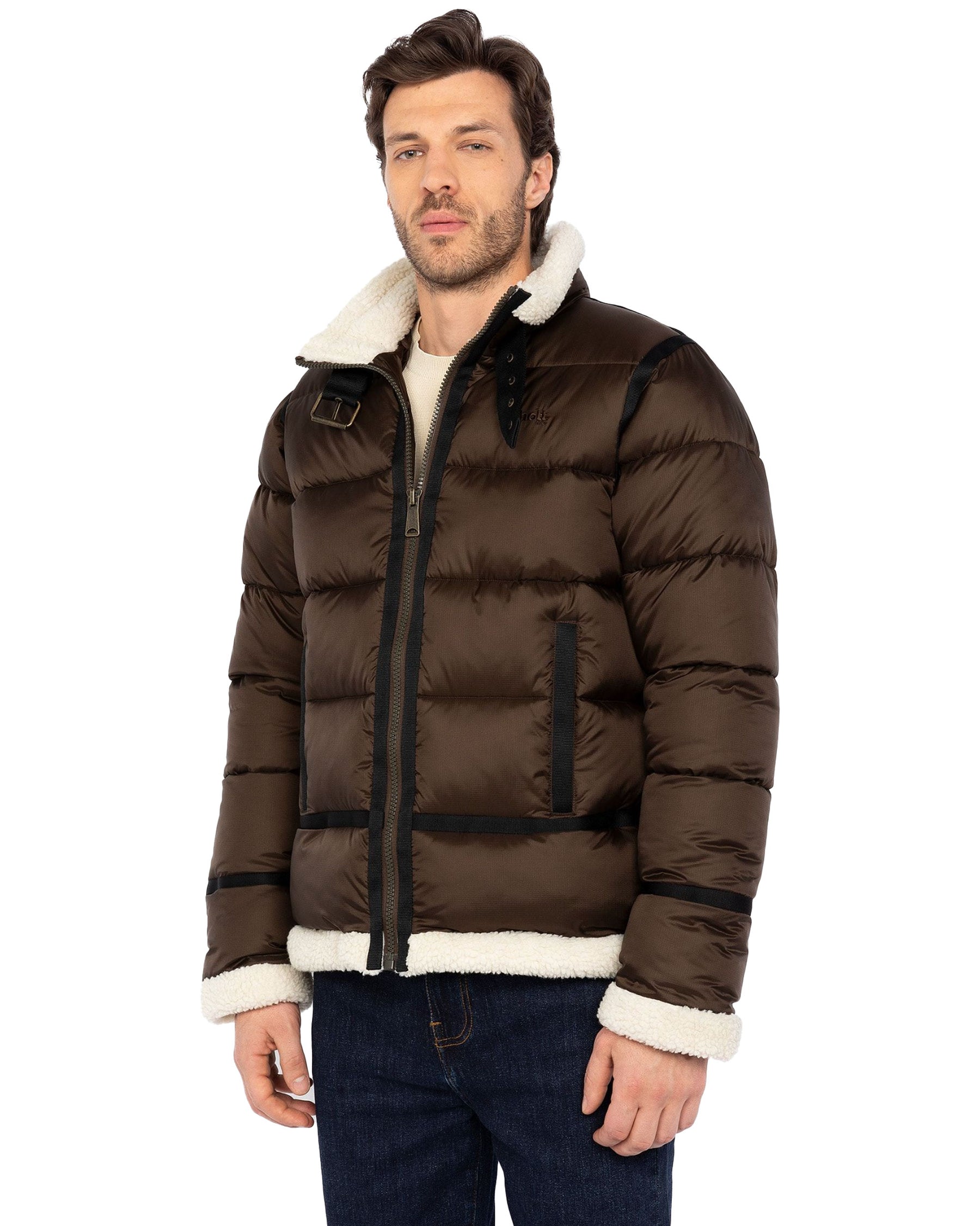 Man Jackets Schott NYC Idak Brown