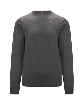 K-Way Pullover Girocollo Sebastien Merino Grigio