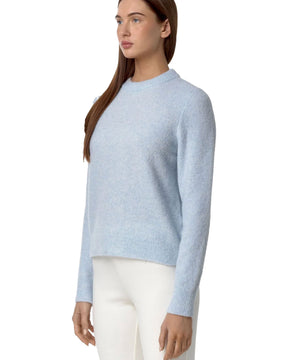 Woman Sweaters K-Way Clarisse Wool Merino Boucle Light Blue