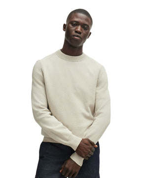 Man Sweater Boss Atakos Cream