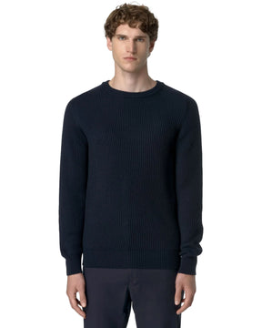 Maglione Uomo K-Way Verin Wool Merino Blend Blu