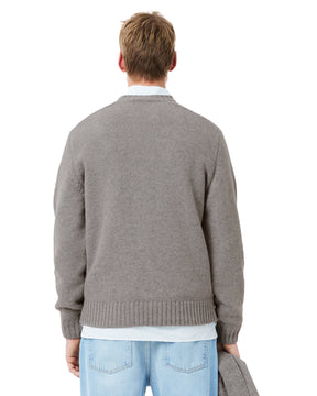 Man's Sweaters Lacoste Big Logo Grey