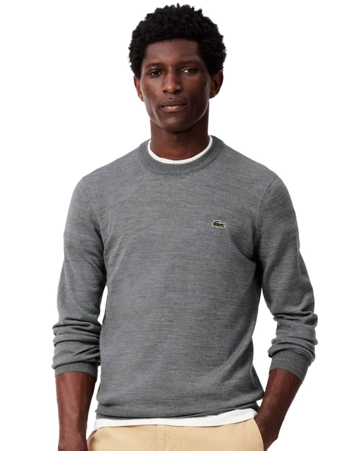 Man Sweaters Lacoste Grey