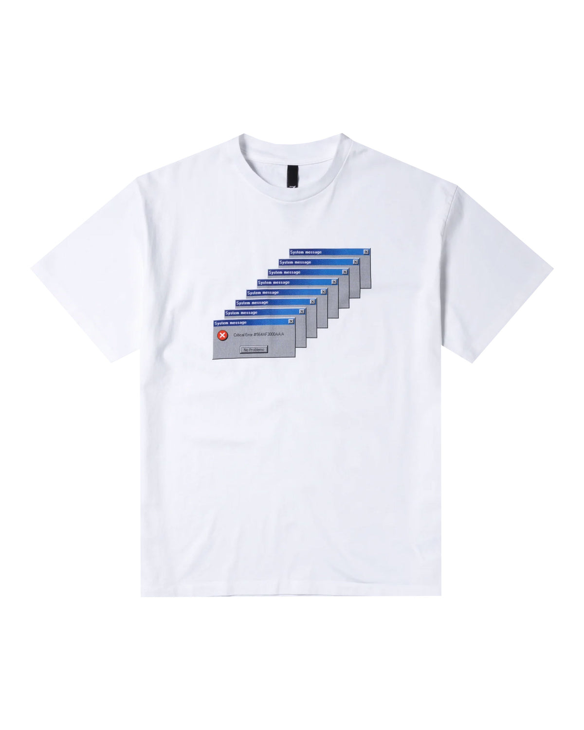 No Problemo Critical Error Tee White