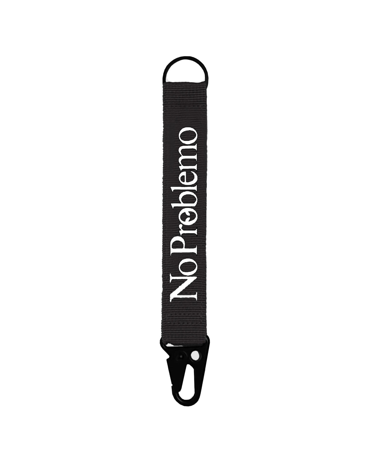 No Problemo Mini Problemo Carabiner Keychain Nero