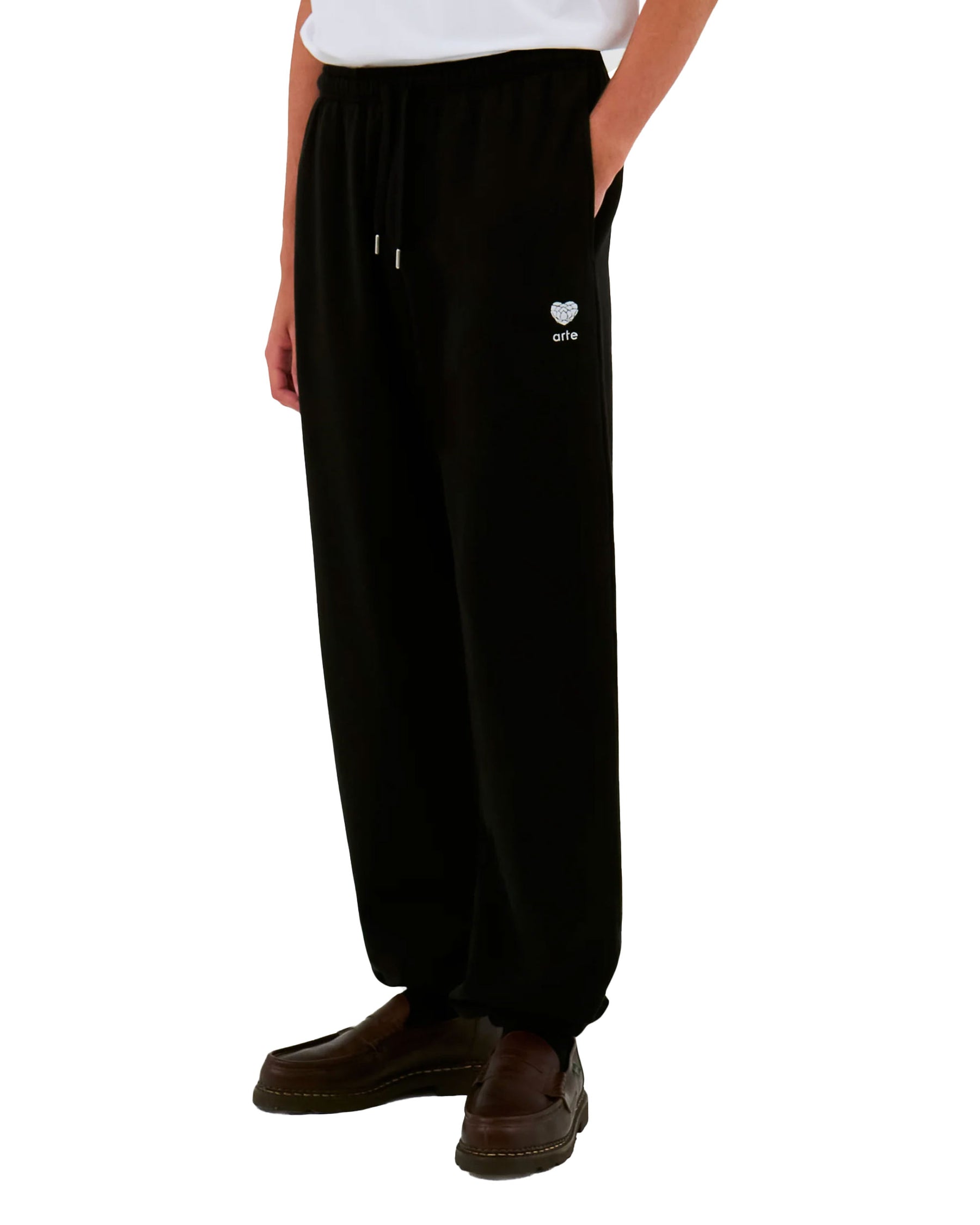 Arte Antwerp Heart Flower Sweat Pants Black