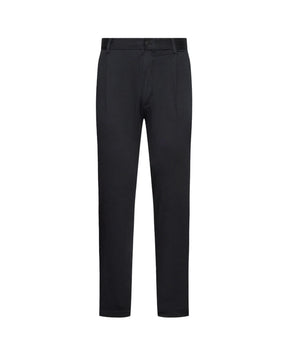 Pantalone Uomo Calvin Klein Sateen Stretch Cropped Tapered Nero