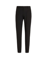 Man trousers Calvin Klein Tech cotton Stretch Slim Black