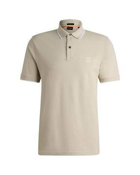 Man Polo Shirt Boss Basic Logo Beige