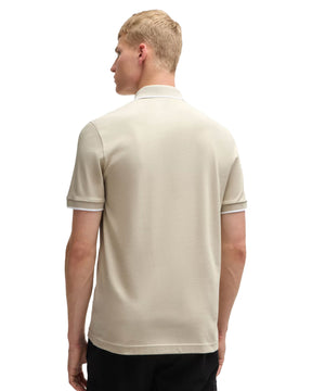 Polo Uomo Boss Basic Logo Beige