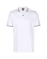 Man Polo Shirt Boss Passertip White