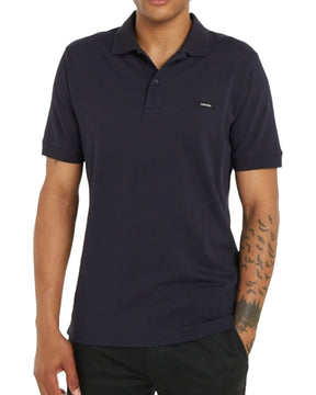 Man Polo Shirt Calvin Klein Thermo Tech Pique Slim Blue