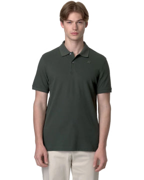 Polo Uomo K-Way Amedee Pique Verde