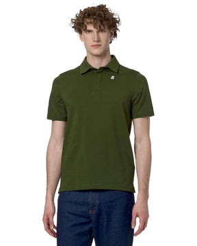 Man Polo Shirts K-Way Jersey Vincelle Green