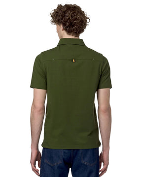 Man Polo Shirts K-Way Jersey Vincelle Green