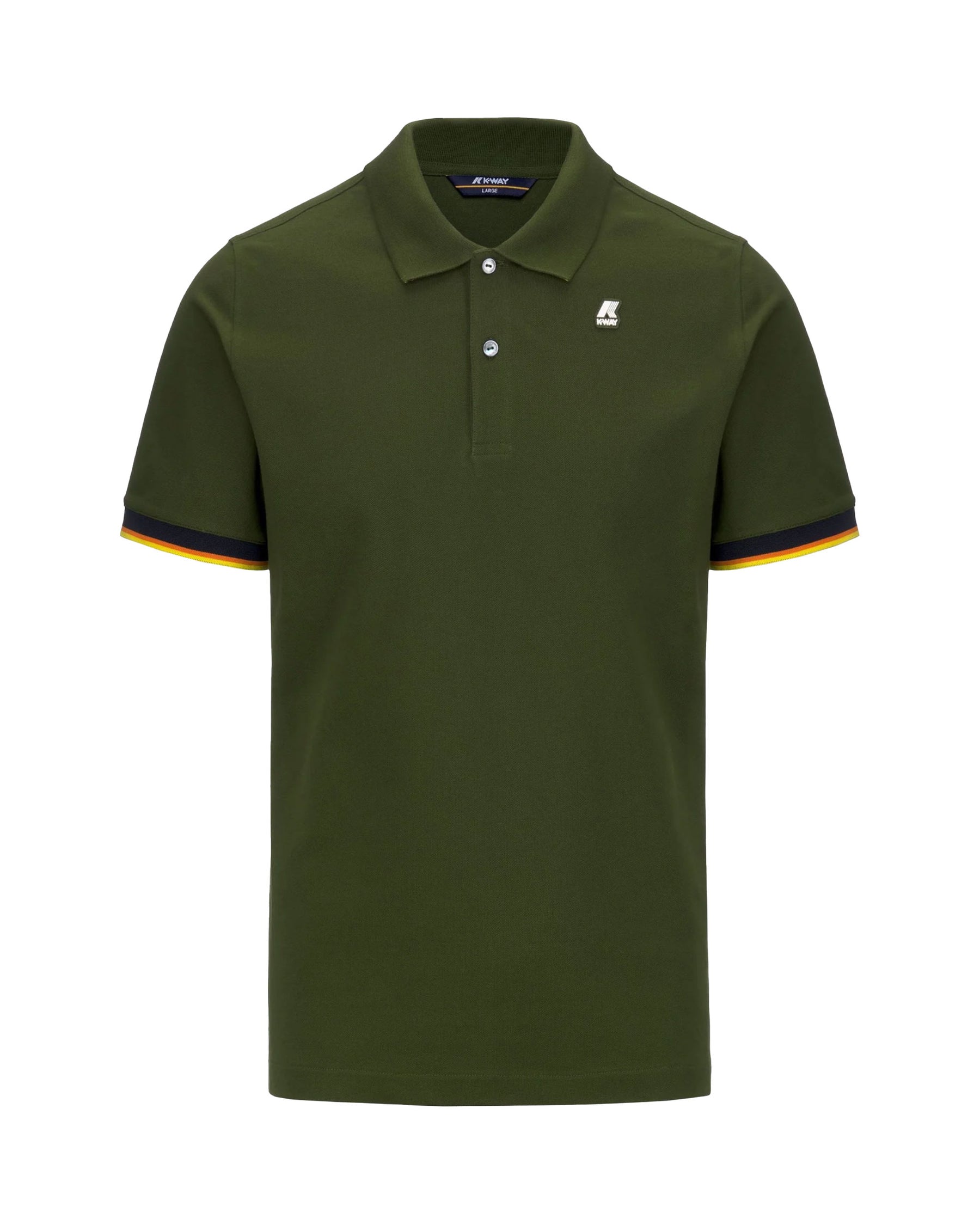 Man Polo Shirt K-Way Vincent Green