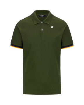 Man Polo Shirt K-Way Vincent Green