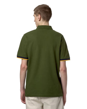 Man Polo Shirt K-Way Vincent Green