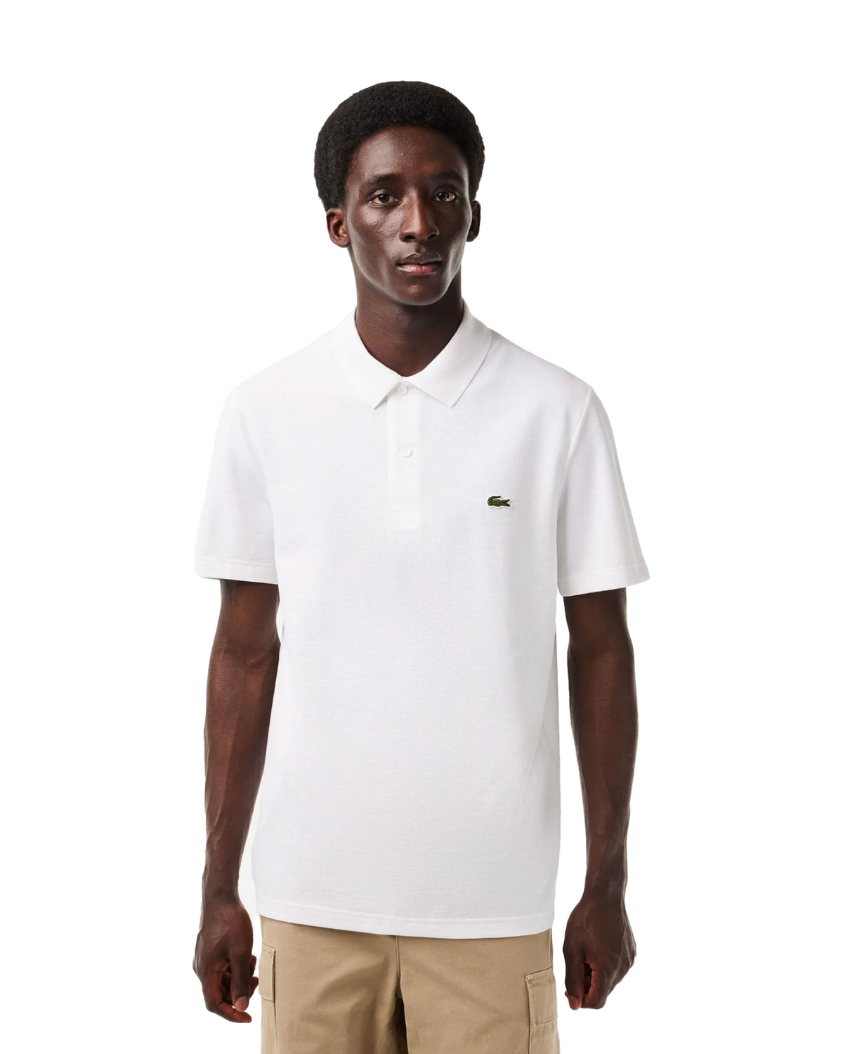 Man Polo Shirts Lacoste White