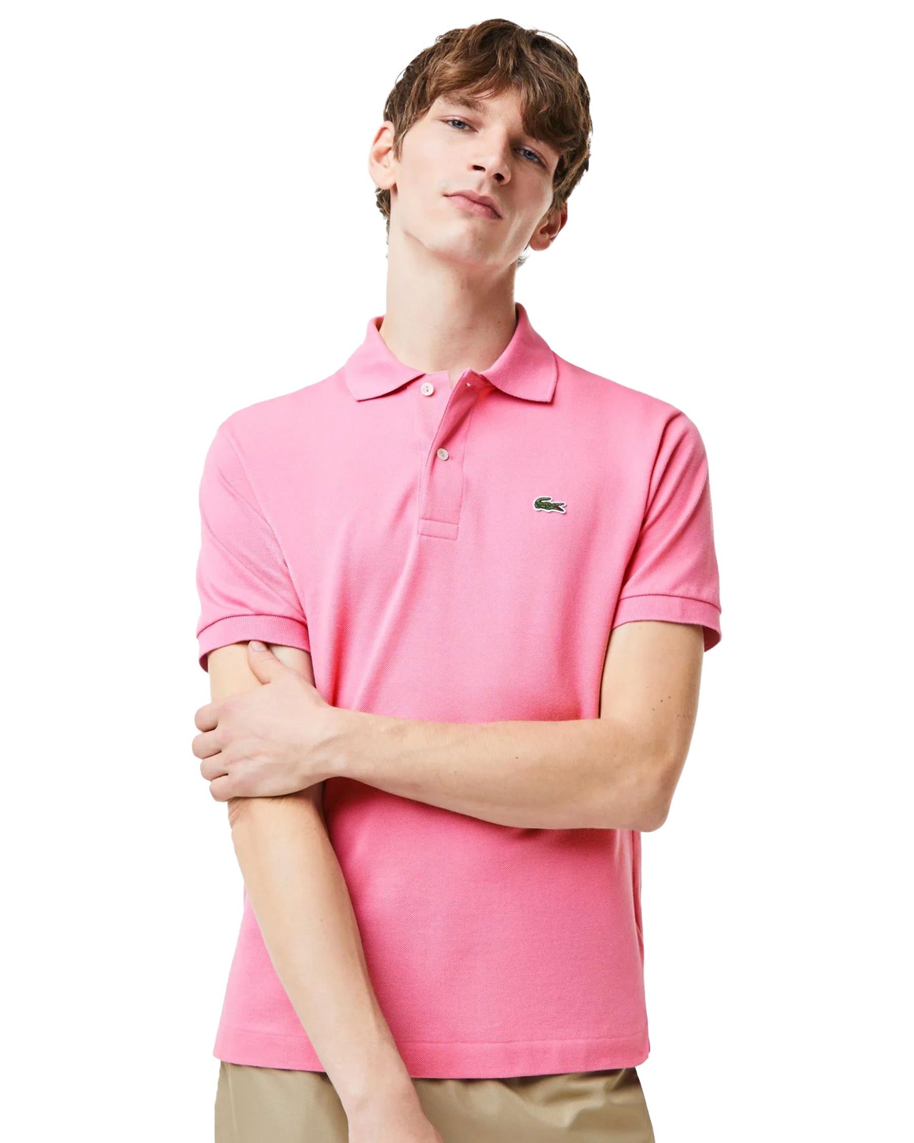 Man Polo Shirt Lacoste L.12.12 Pink