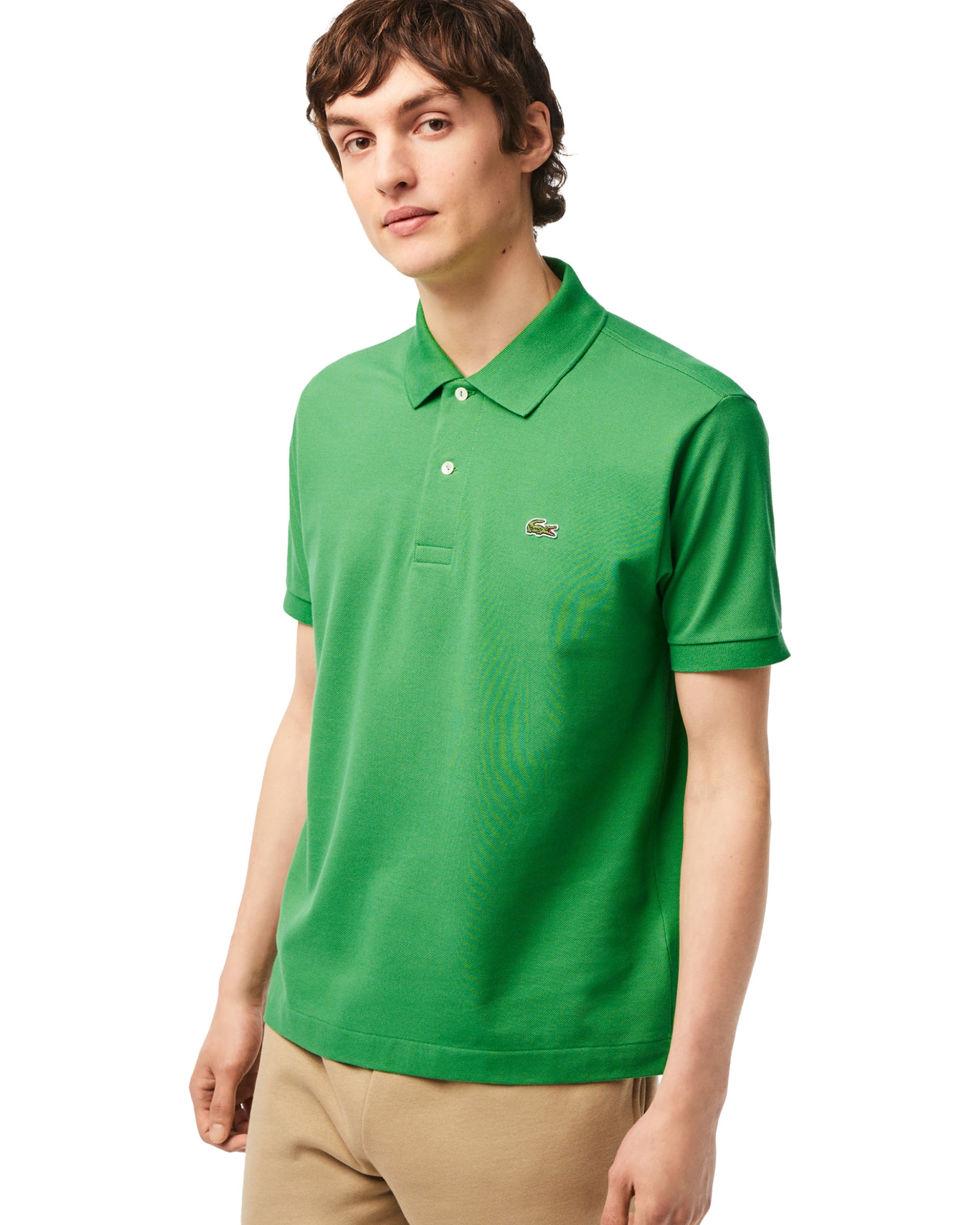 Man Polo Shirt Lacoste L.12.12 Light Green