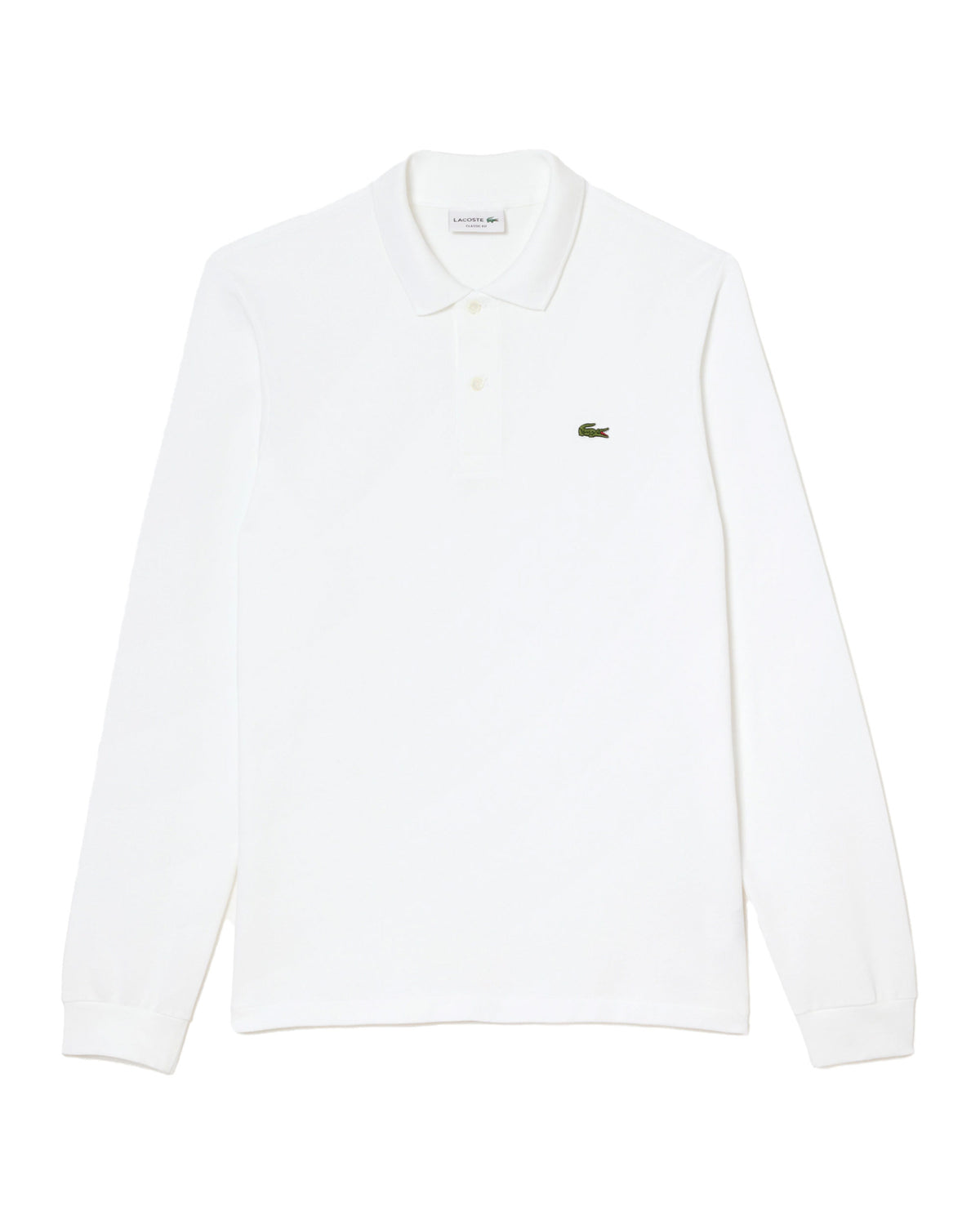 Man Polo Shirt Lacoste Long Sleeve L.13.12 White