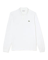 Man Polo Shirt Lacoste Long Sleeve L.13.12 White