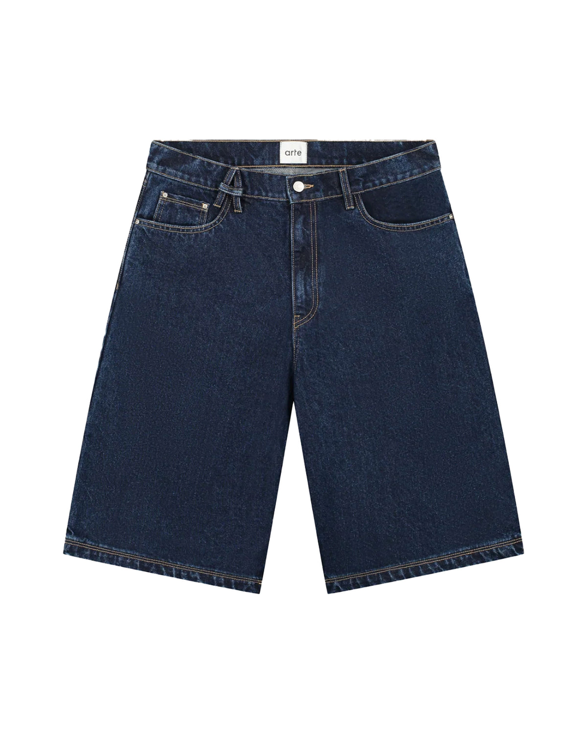 Man Short Arte Antwerp Belt Detail Dark Wash