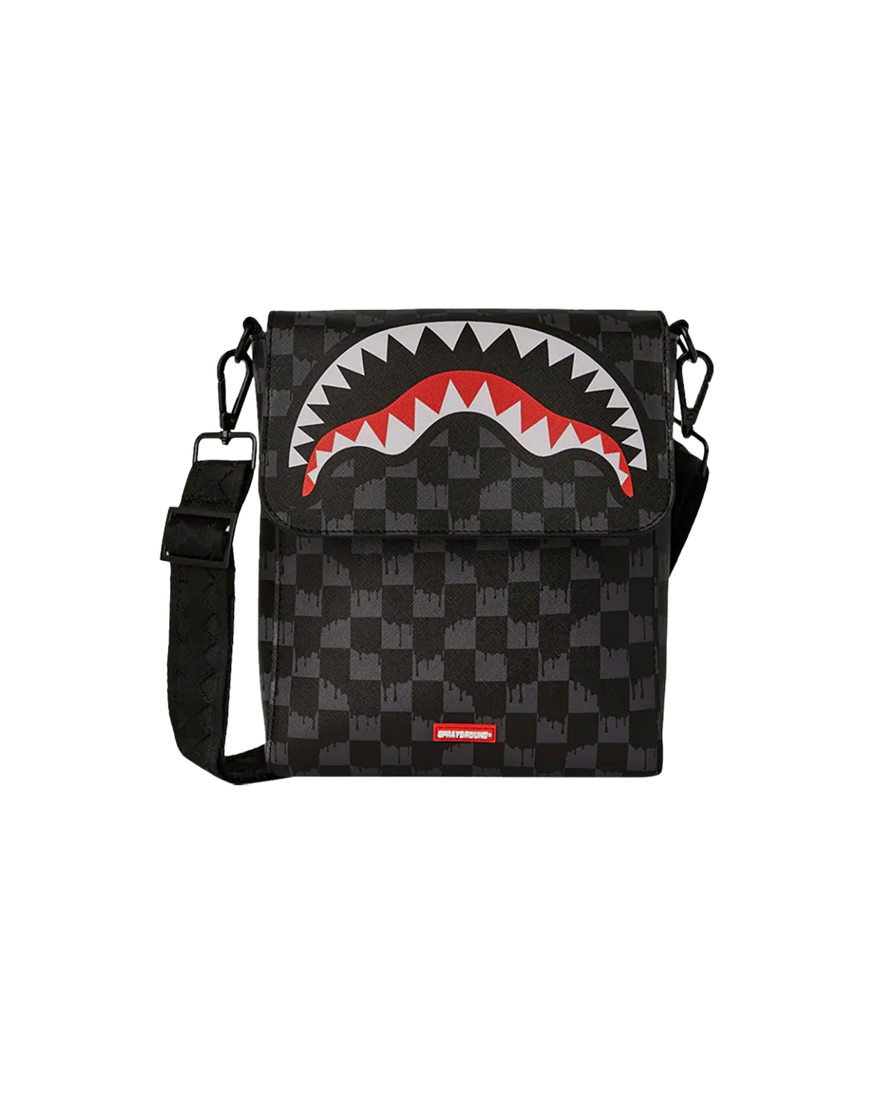 Sprayground Drip Check Shark Messenger Sling